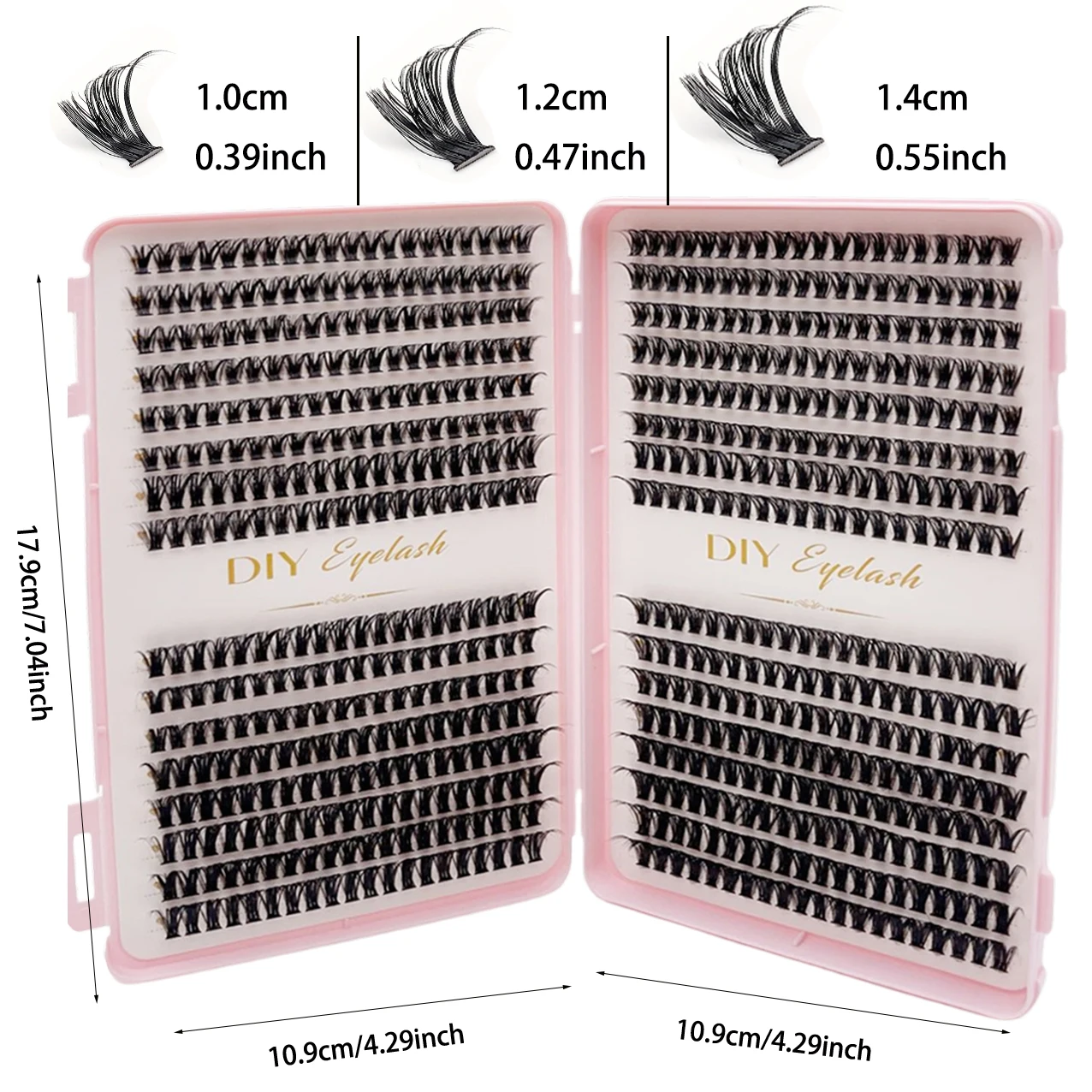 640pcs DIY Personal Lashes 40P - đánh giá và giá Eyelash Extension Wispy Look