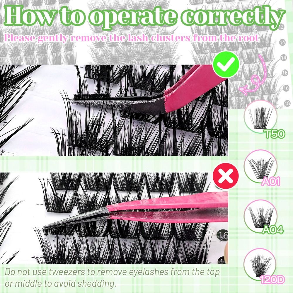 Natural Look False Eyelashes B - đánh giá và giá Eyelash Extension Wispy Look