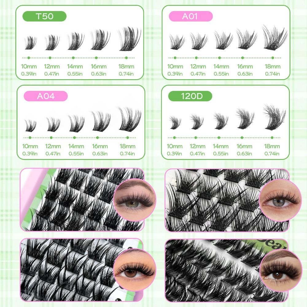 Natural Look False Eyelashes B - đánh giá và giá Eyelash Extension Wispy Look