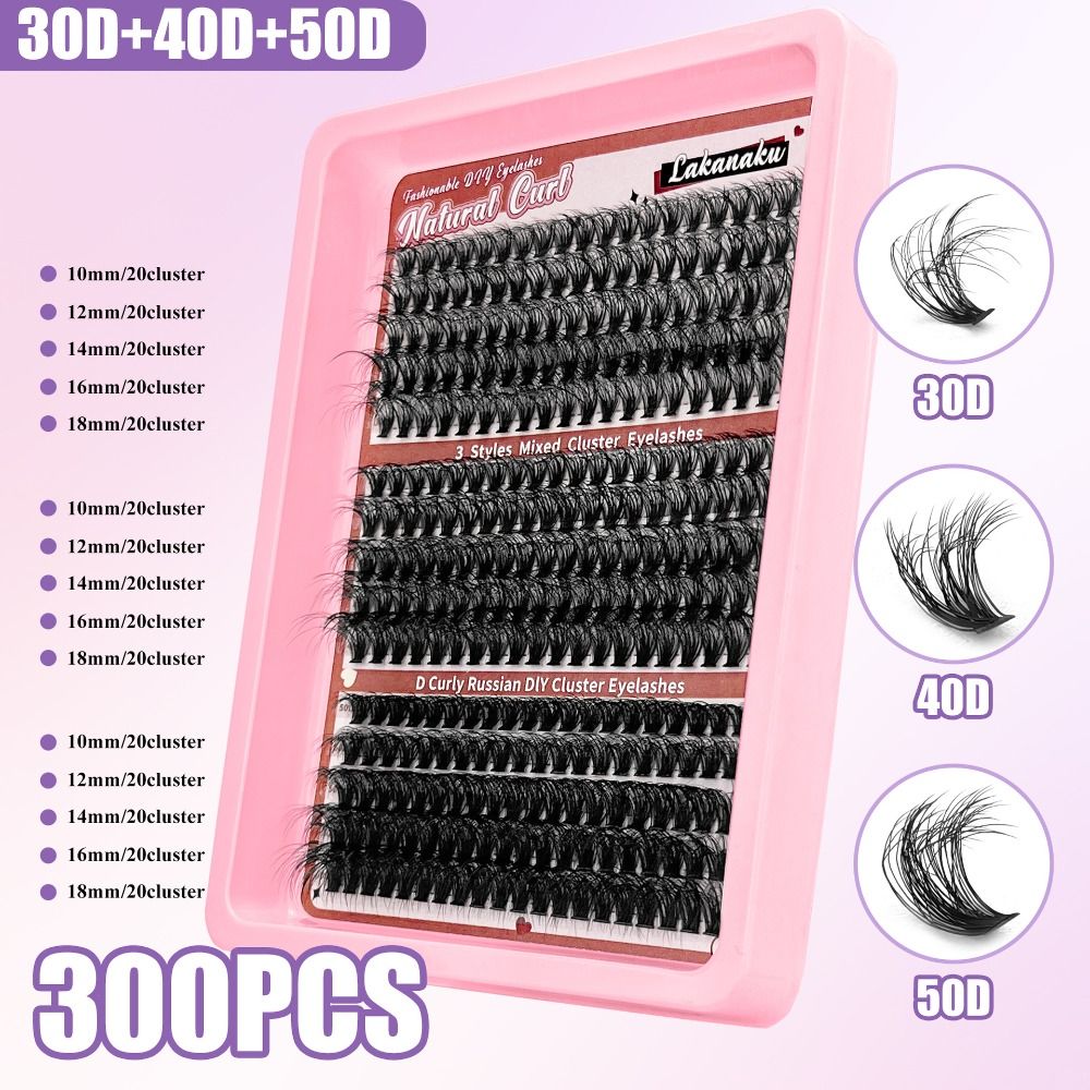 9-16mm Length False Eyelashes  - đánh giá và giá Eyelash Extension Wispy Look