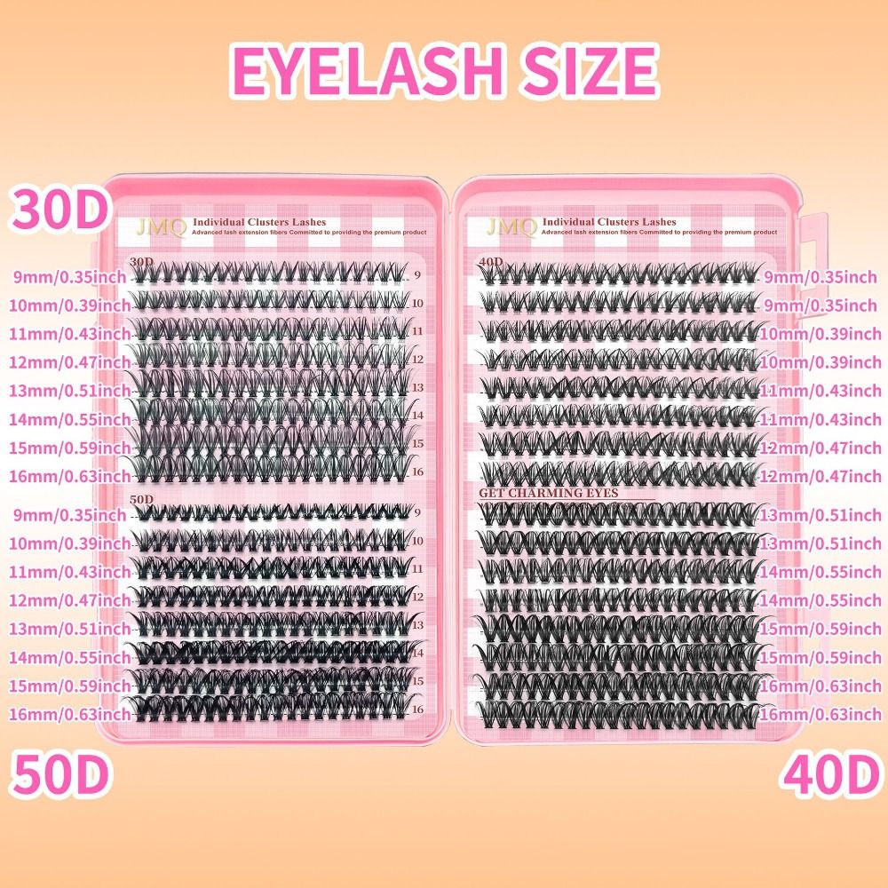 9-16mm Length False Eyelashes  - đánh giá và giá Eyelash Extension Wispy Look