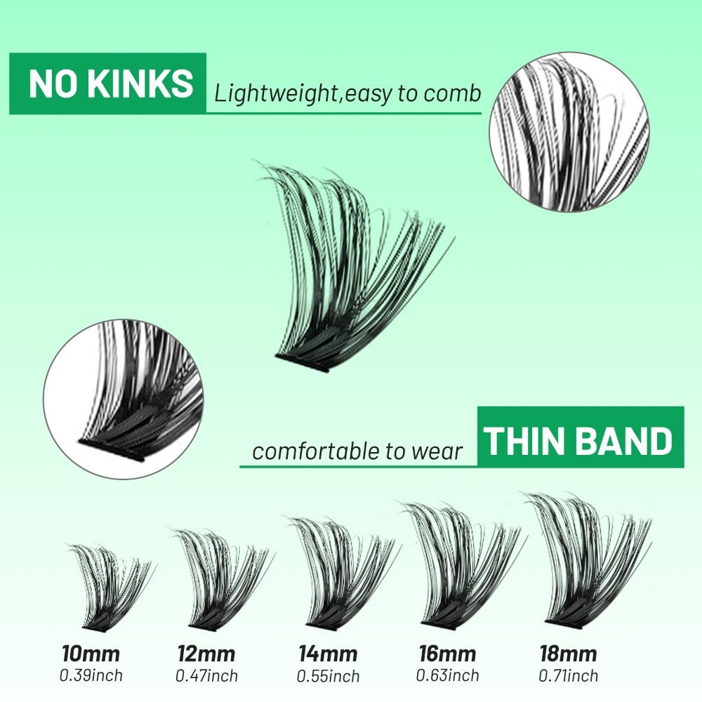 Natural Look False Eyelashes B - đánh giá và giá Eyelash Extension Wispy Look