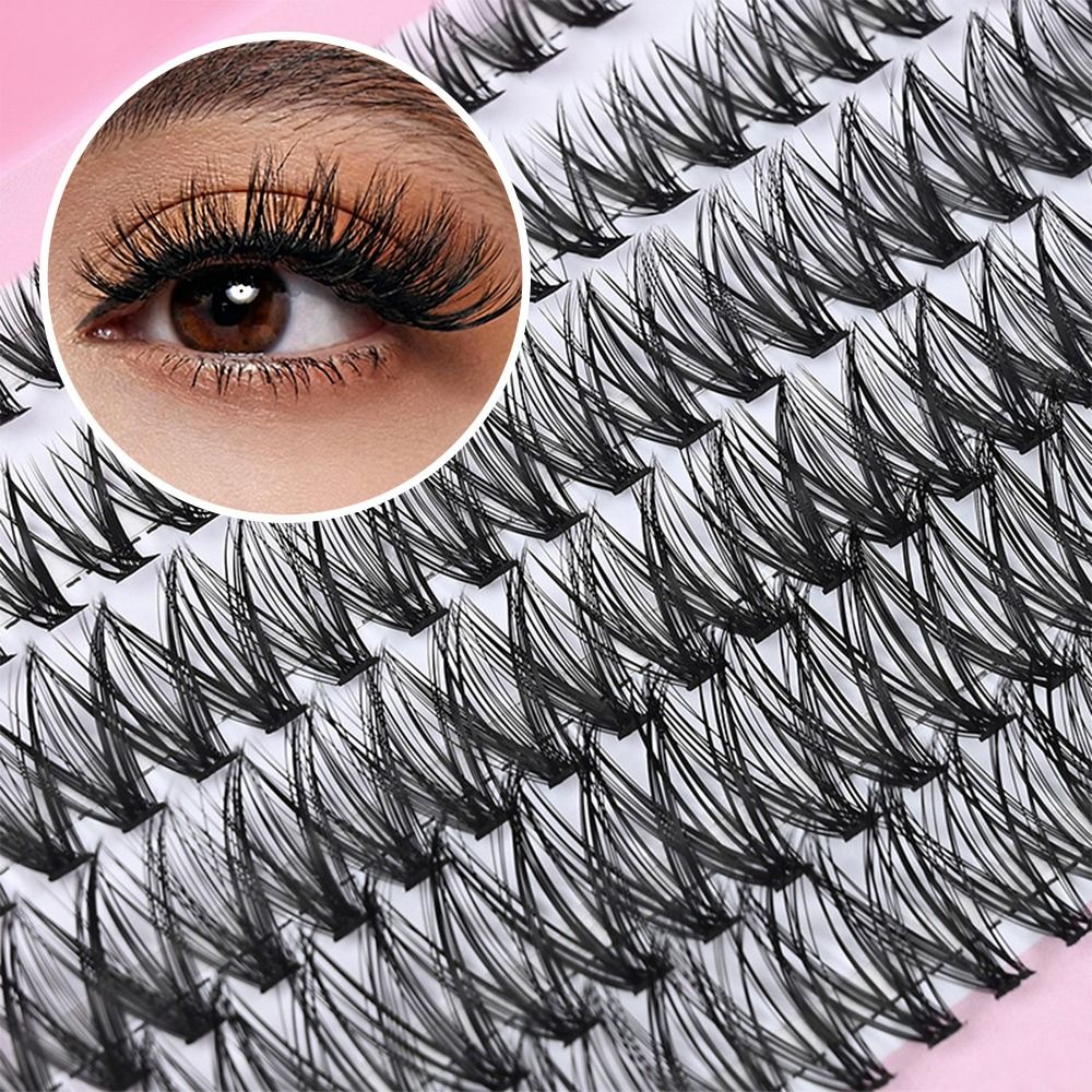 12 Rows Natural Look False Eye - đánh giá và giá Eyelash Extension Wispy Look