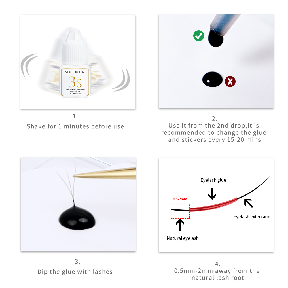 Cây Nối Mi Keo 3S Nhanh Khô 5M - đánh giá và giá Eyelash Extension Eye Irritation