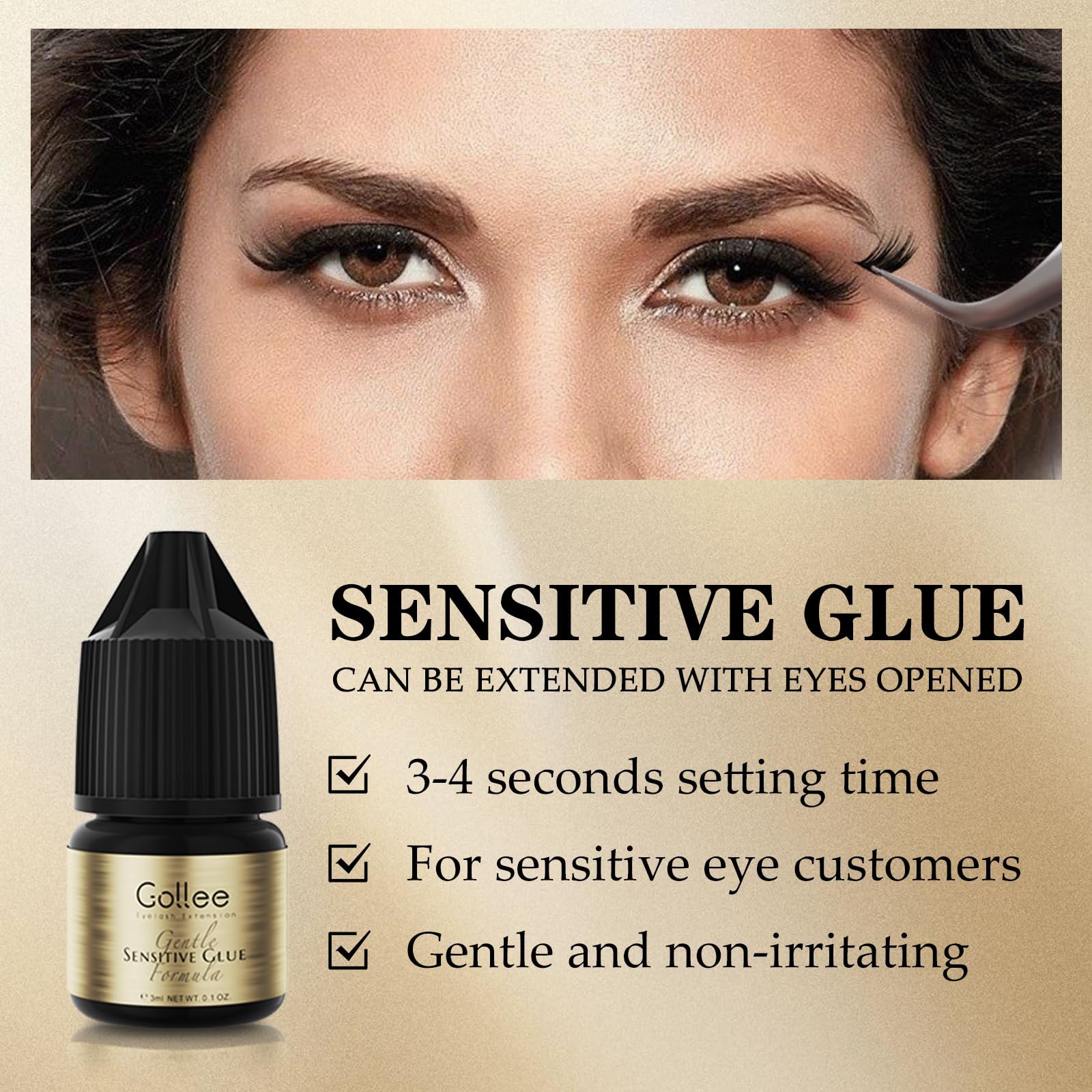 Gollee Eyelash Adhesive Cluste - đánh giá và giá Eyelash Extension Eye Irritation