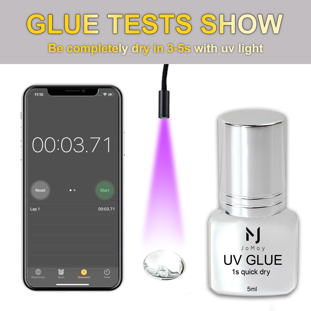 JOMAY UV Glue Strong Long Last - đánh giá và giá Eyelash Extension Eye Irritation
