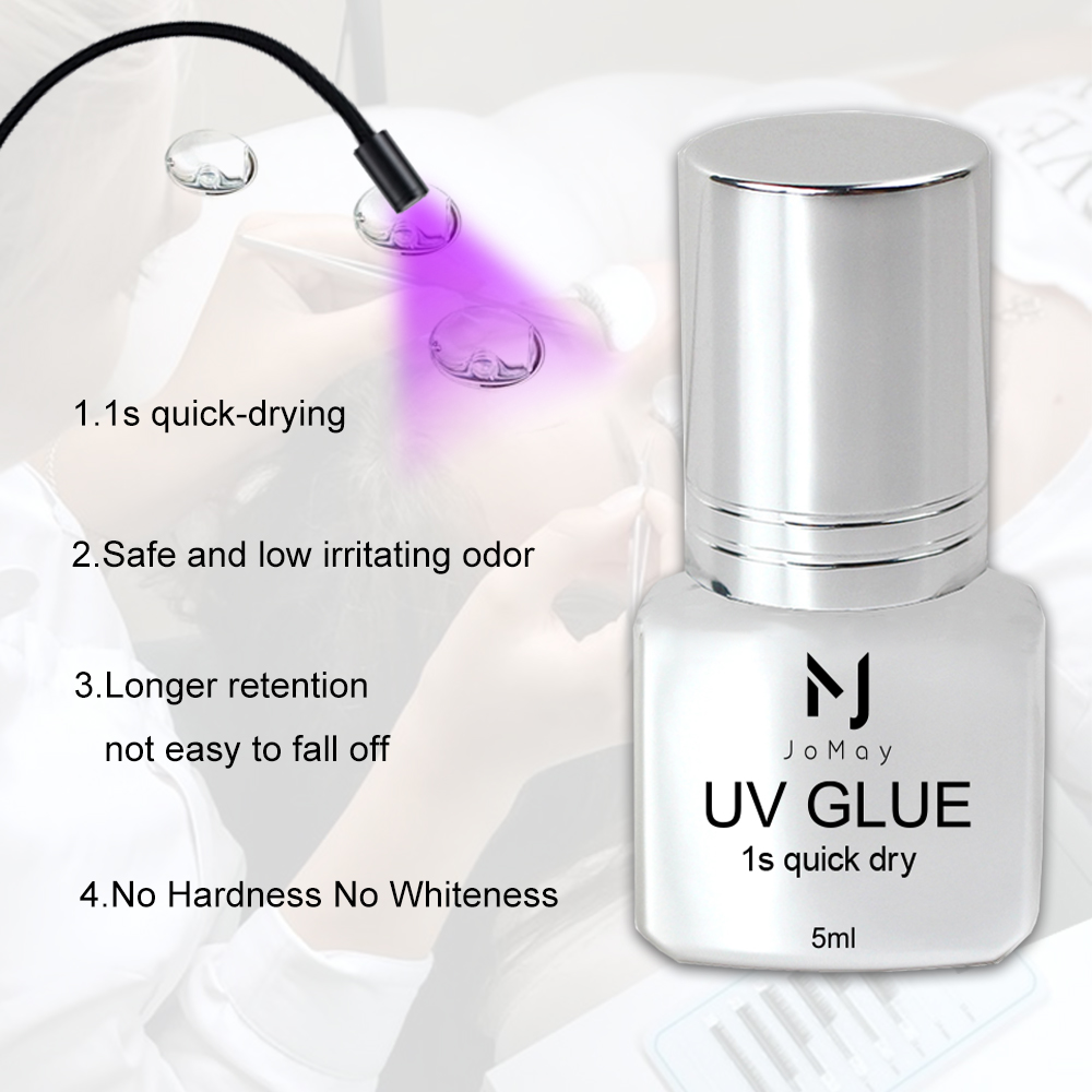 JOMAY UV Glue Strong Long Last - đánh giá và giá Eyelash Extension Eye Irritation