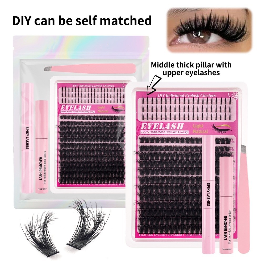 8-18mm Length False Eyelashes  - đánh giá và giá Eyelash Extension Wispy Look